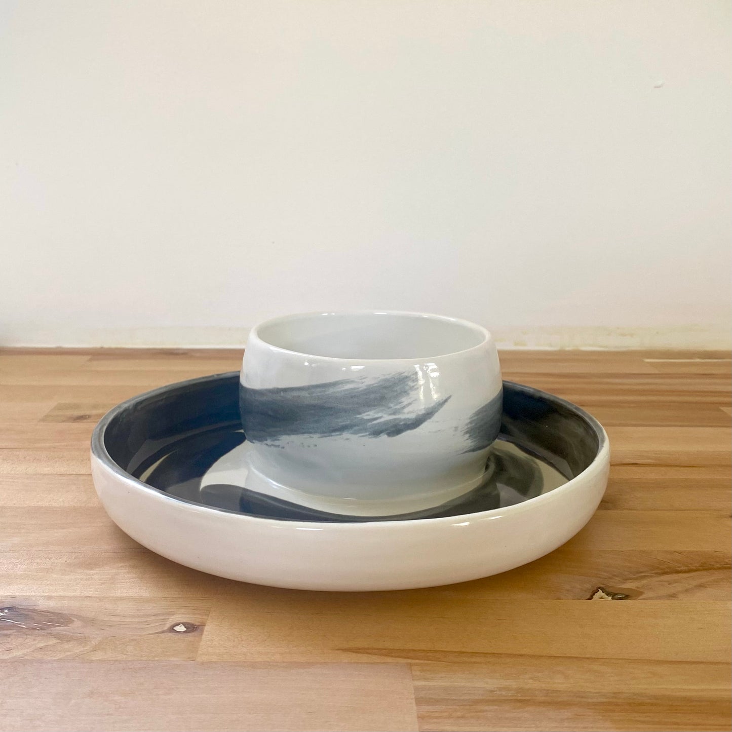 Asymmetrical Chip & Dip Bowl